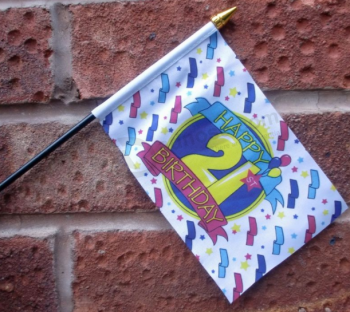 Small Team Hand Flag Hand Held Waving Flags Custom with high quality and any size