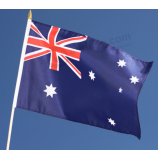 Billige Großhandel gedruckt Polyester Australian Hand Flagge