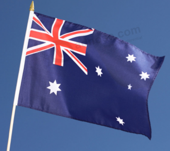 Cheap Wholesale Printed Polyester Australian Hand Flag with high quality and any size