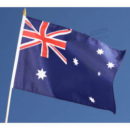 Goedkope in het groot bedrukte polyester australische handvlag