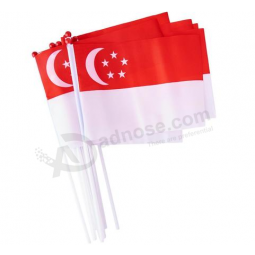 Mini Polyester Hand Shaking Flag For Promotional with high quality and any size