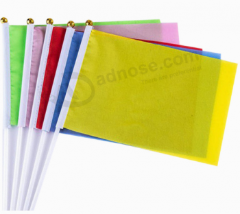 Football Fan Hand Waving Flag Polyester Blank Hand Flag with high quality and any size