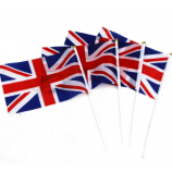 Custom Size Hand Waving UK Flag With Stick with high quality and any size