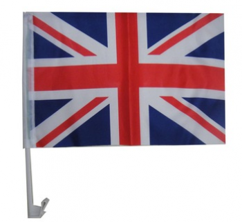 China Supplier Knitted Polyester Car Window Flag UK