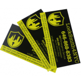 Custom Glossy Square Warning Alarm Label Sticker Printing