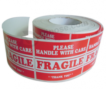 Factory Directly Adhesive Paper Material Fragile Label Care Stickers