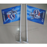 Venta caliente de plástico montado en poste bandera de pared personalizada