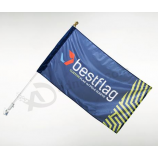 Aangepaste polyester wandgemonteerde vlagbanner te koop