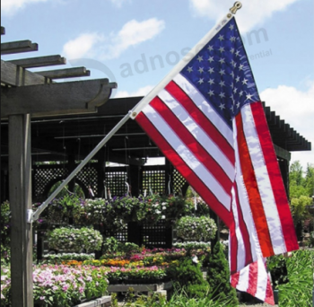 вязаный полиэстер америка дом флаг установлен стена флаг