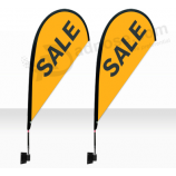 Fashion Printed Teardrop Wall Mounted Flag Custom