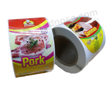 Wholesale Frozen Food Package Vinyl Adhesive Sticker roll labels Printing