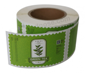 食品に印刷された接着剤デカール防水茶のラベル
