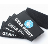 Wholesale Soft PVC Patches Rubber Labels With Hook with your logo