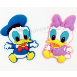 Cute Animal Rubber Labels Small Rubber PVC Patches with your logo