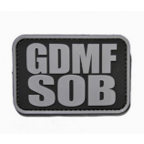 Wholesale Embossed Soft Rubber Label Custom Pvc Patch with your logo