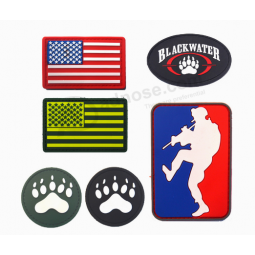 Costurar Em patchEs dE bandEira amEricana dE borracha macia dE pvc com gancho