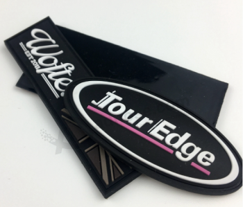 Brand Name Soft PVC Rubber Badges Logo Embossed Patches with your logo