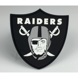 Wholesale Soft PVC Garment Badge Rubber Jeans Patch with your logo