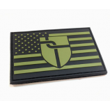 Logo Embossed Rubber PVC Patch Custom National Flag PVC Patch with your logo
