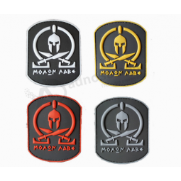 Mode militaire kledingstuk patch verhoogde rubberen aangepaste badges