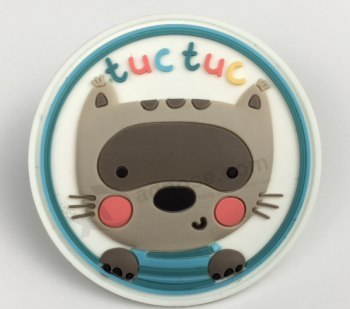 Decoratieve siliconenrubber cartoon patch voor kinderen speelgoed