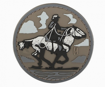 Fashion Cowboy Jacket Silicone Patch Cheap Custom Rubber Badge