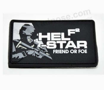 Bulk Wholesale Rubber Military Badge With Hook Back