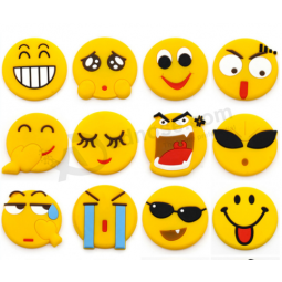 Barato decoração promocional soft pvc emoji patches