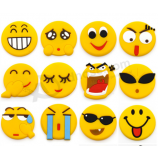 Goedkope promotionele decoratie zachte pvc-emoji-patches