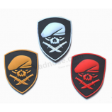 Werbeanfertigung 3d soft pvc label patch für kleidung
