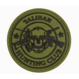 Nieuw ontworpen embossed kledingstuk rubber patch logo groothandel