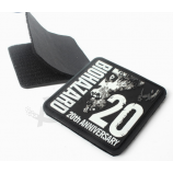 Kundenspezifischer Gummiabzeichen 3D PVC-Logopatch mit Haken und Schleife