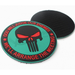 Fabriek prijs op maat gemaakte zachte pvc-patches ridder kleding stickers badge