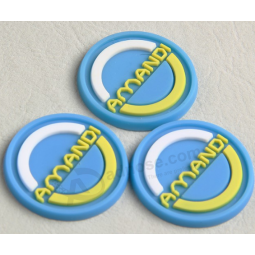 Vendita calda personalizzata 3d pvc morbido patch di gomma con raccordi