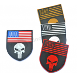 Promotional Custom shape soft PVC Rubber Badge for clothes