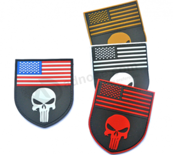 Promotional Custom shape soft PVC Rubber Badge for clothes