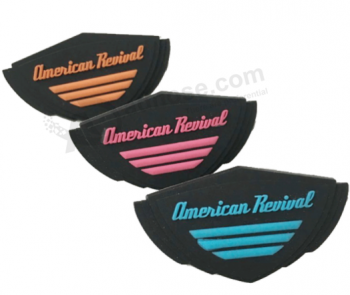 Garment Accessories PVC label Sewn on Soft rubber Patches