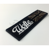 New style round shape rubber garments label custom