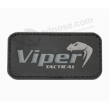 Clothing rubber label custom embossed soft PVC 3d label
