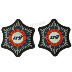 Top quality custom 3d rubber pvc patch for bags