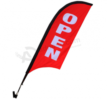 Promotional Wall Feather Flag Popular Shop Wall Flag