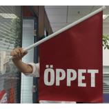 DoppElsEitigEs DruckEn Vinyl WandflaggEn mit bEnutzErdEfiniErtEn Logo