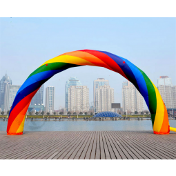 Dekorativer Inflatable-Regenbogenbogen des preiswerten kundenspezifischen Druckes