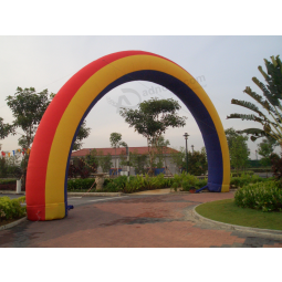 Popular arco iris inflable al aire libre para eventos