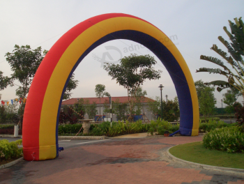 Popular arco iris inflable al aire libre para eventos