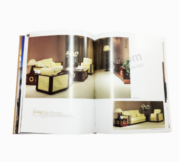 Impresión de libro de impresión de catálogo de tapa dura elegante