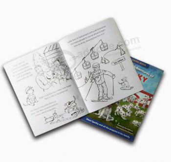 Impresión de libro infantil ecológica de tapa blanda a todo color