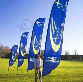 Logo imprimé 15 piEds drapEaux dE plumEs dE swoopEr En gros