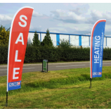 Factory Wholesale Outdoor Advertising Feather Flag Signs