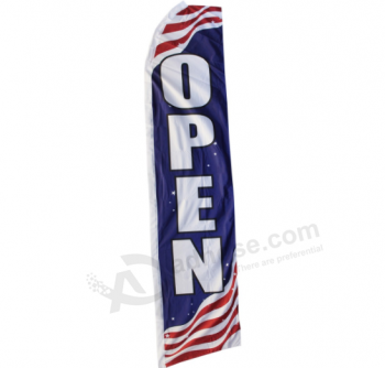 Vertical Advertising Flags Shop Open Swooper Flag